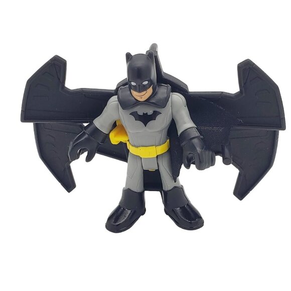 2015 Imaginext DC Comics BATMAN‎ Action Figure Wings / Cake Topper Approx. 3" - Picture 1 of 6